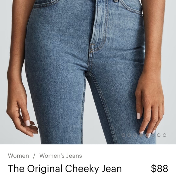 Everlane The Original Cheeky Jean Sz 24 Ankle Color Stone-Wash Sky - Picture 3 of 13